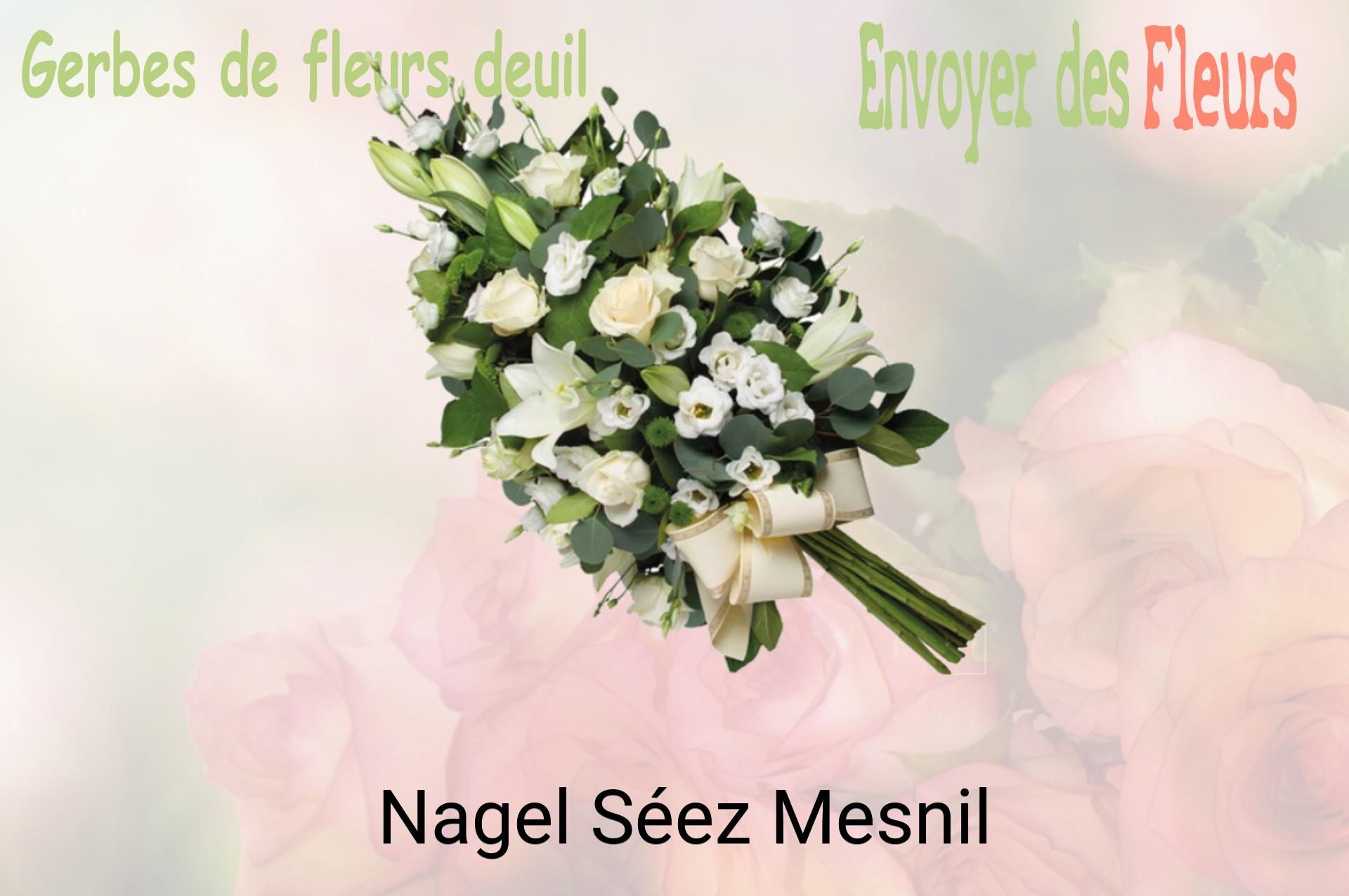 Gerbe de fleurs de deuil livrée à Nagel-Séez-Mesnil